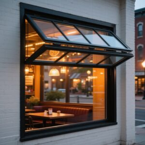 Double Glaze Glass Casement Thermal Insulation Aluminum Tilt Turn Window