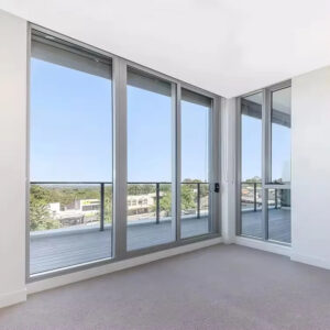 European Style Customized Folding Glass Door with Metal Aluminum Sliding Door