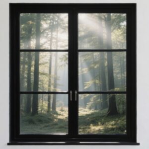 Customizable Glass Modern Big Window with Elegant Frame for Bars and Hospitals