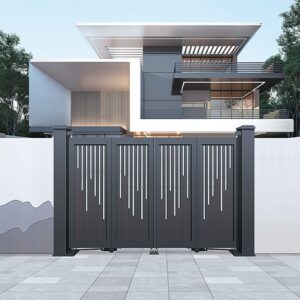 Wholesale Factory Garden Courtyard Metal Steel Modern Steel Entrance Door