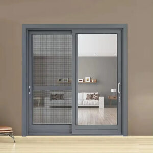 Stylish Folding Glass Door with Metal Frame and Aluminum Alloy Glass Sliding Door