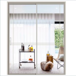 Modern Aluminum Alloy Sliding Entrance Door with Elegant Tempered Glass