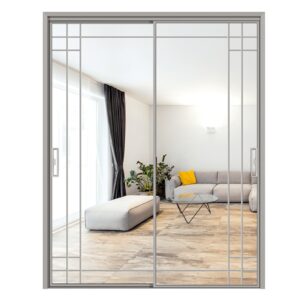 Swing Aluminum Alloy Glass Door for Modern Entrances with Tempered Glass
