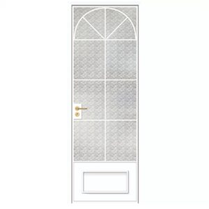 Elegant Residential Aluminum Alloy Swing Entrance Door Featuring Tempered Glass