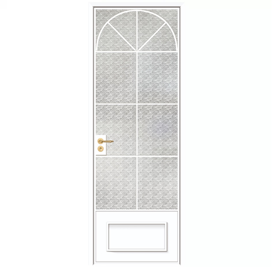 Elegant Residential Aluminum Alloy Swing Entrance Door Featuring Tempered Glass