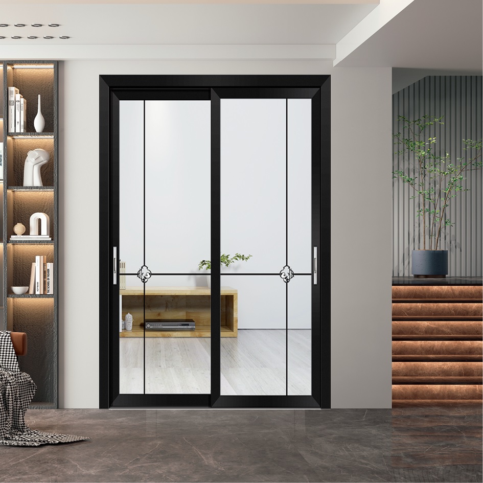 Classic White Coating Aluminum Alloy Bathroom Bifold Exterior Door with Glass
