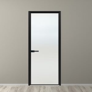 Luxurious Classic Aluminum Alloy Bathroom Entrance Door with Glass Panel