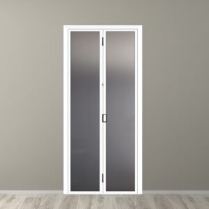 Elegant Aluminum Alloy Sliding Tempered Glass Door for Modern Bathrooms