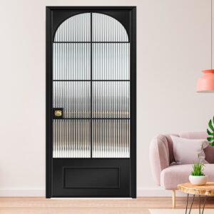 European Design Aluminum Alloy Entrance Door with Tempered Glass