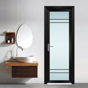 Glass Aluminum Alloy Tempered Glass Bathroom Door for Residential Settings
