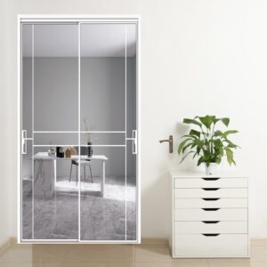 Stylish Aluminum Alloy Glass Swing Door with Vertical Opening Pattern