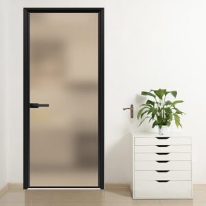 Versatile Aluminum Alloy Tempered Glass Swing Door for Classic Homes