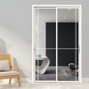 Premium Aluminum Alloy Sliding Tempered Glass Door for Classic Interiors