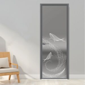 Stylish Sliding Aluminum Alloy Bathroom Frame Glass Door for Contemporary Homes