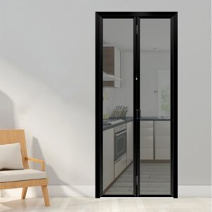Classic Residential Sliding Interior Door with Aluminum Alloy and Glass