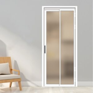 Sliding Bathroom Aluminum Alloy Tempered Glass Door for Residential Use