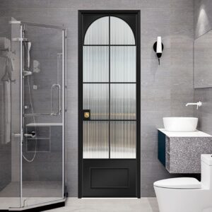 Chic European Style Aluminum Alloy Glass Interior Door for Any Room
