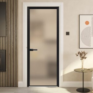 Modern Aluminum Alloy Villa Interior Sliding Room Door Featuring Tempered Glass
