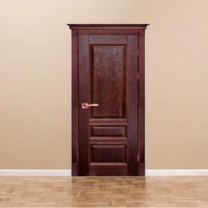 Stylish Vertical Interior Wood Door Made From High-Quality Solid Wood