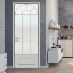 European Style Tempered Slim Sliding Glass Door with Horizontal Aluminum Frame