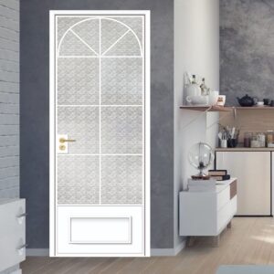 Innovative Vertical Opening Black Frame Glass Sliding Door with Modern Aluminum Alloy