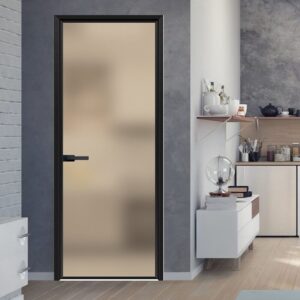 Modern Aluminum Villa Sliding Alloy Entrance Door with Tempered Glass Design