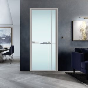 European Style Balcony Interior Big Panel Aluminum Glass Door for Stylish Home Entrances