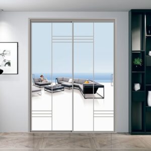 Elegant Aluminum Alloy Exterior Villa Sliding Door with Large Tempered Glass