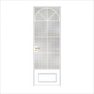 Modern Aluminium Alloy Sliding Interior Room Door with Tempered Glass Insert