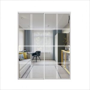 Classic Aluminium Alloy Horizontal Sliding Glass Entrance Door for Homes