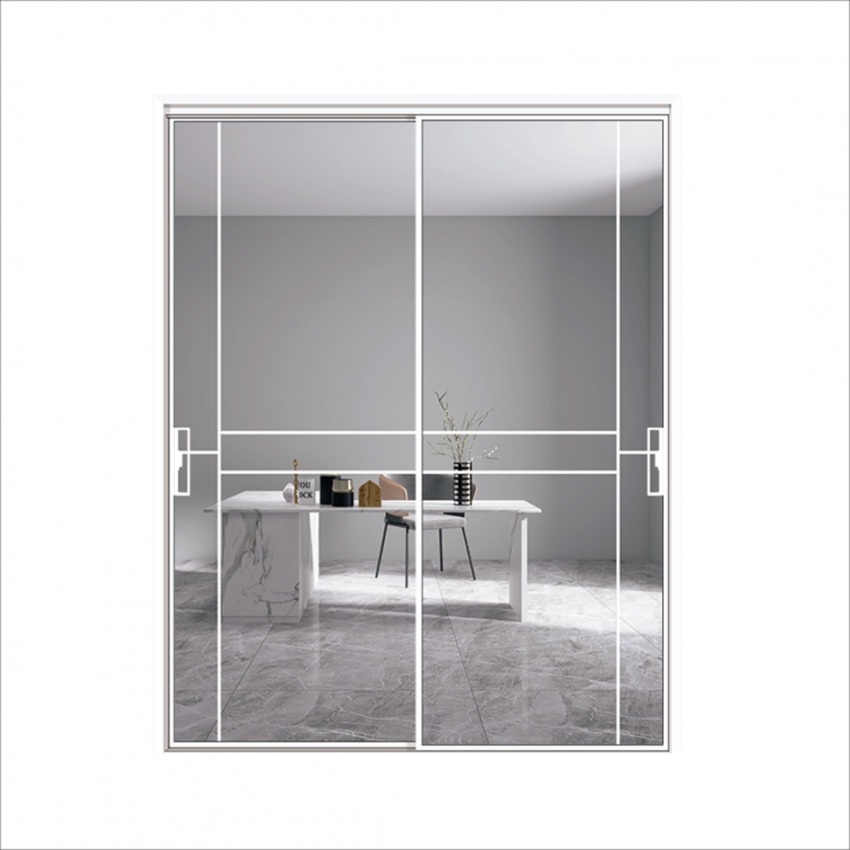 Aluminium Alloy Modern Vertical Sliding Glass Door for Residential Use