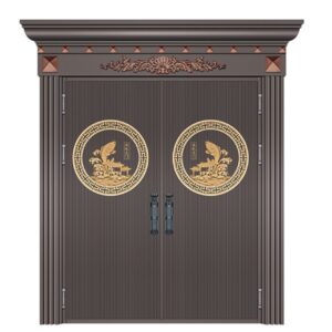 Stainless Steel Front Waterproof Villa Modern Metal Security Entrance Door