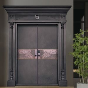 Entrance Durable Villa Security Safe Waterproof Steel Metal Exterior Front Door