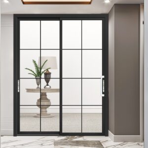 Gate Automatic Motorized Folding Entrance Security Patio Bifold Aluminum Glass Sliding Door