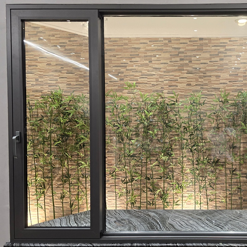 Alloy with Vertical Opening in Classic Glass Exterior Aluminum Sliding Door