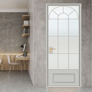 Durable Glass Interior with Vertical Opening and Modern European Style Aluminum Door