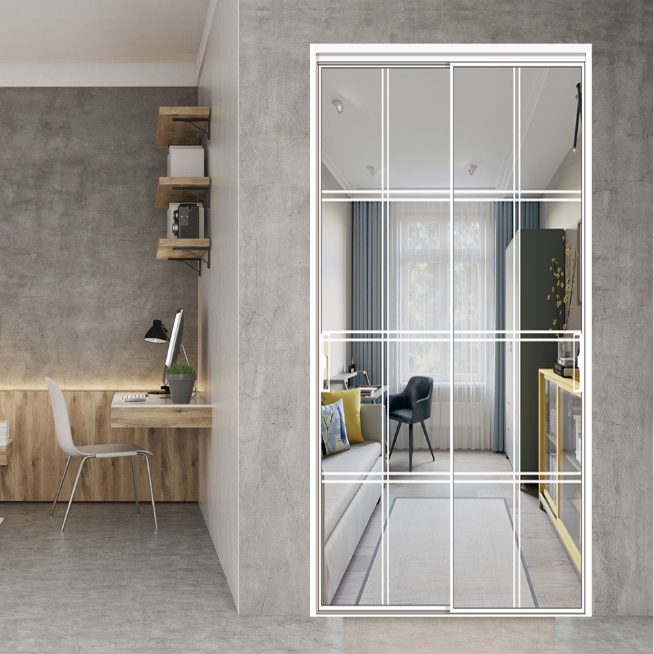 Classic with Horizontal Opening and Bathroom Elegant European Style Aluminum Sliding Door