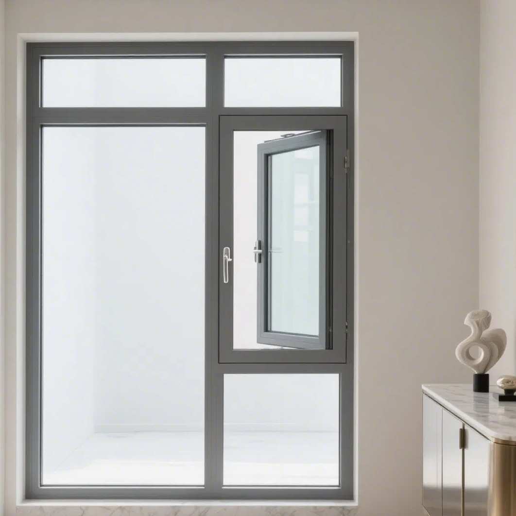 Metal Sliding/Hinged/Anti-Theft Sliding Door Security Aluminum Glass Window