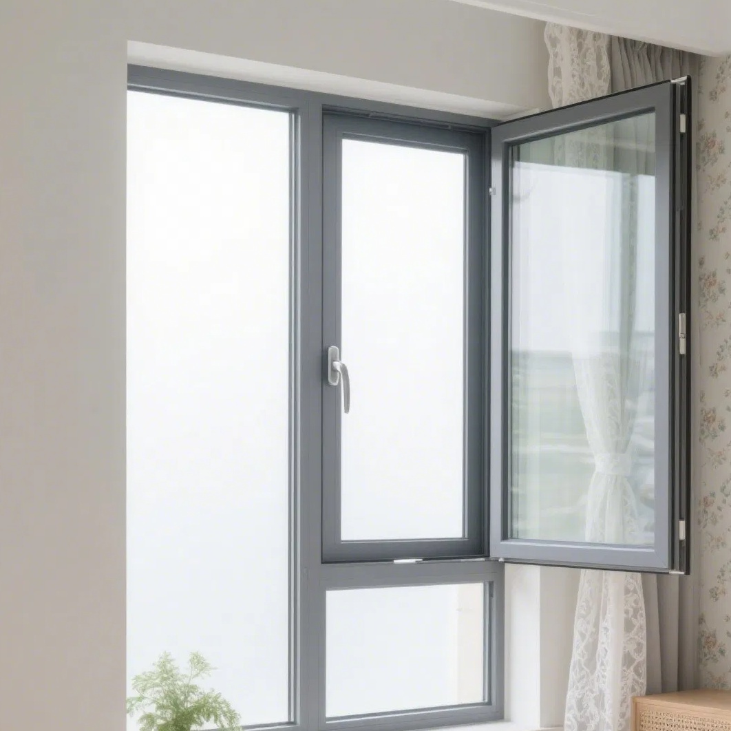 Innovative Double Slider Aluminium Awning with Sliding Aluminum Casement Window