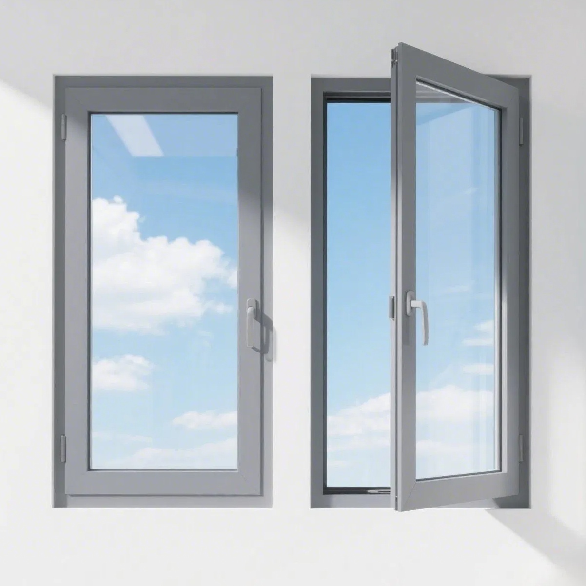 Aluminium Alloy Sliding Casement Anti-Theft Bars Aluminum Casement Window