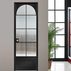 Classic Aluminum Alloy Entrance Sliding Door Featuring Tempered Glass Design