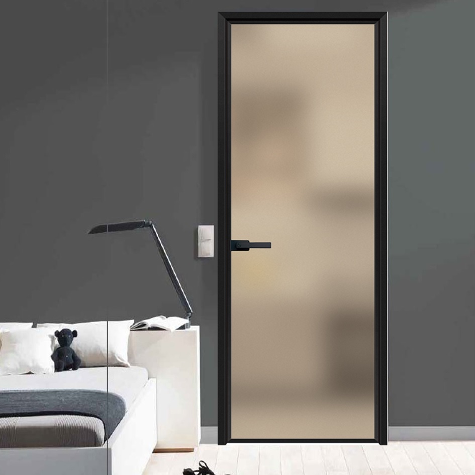 Stylish Aluminum Alloy Sliding Entrance Door with Modern Glass Features