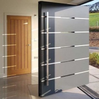 Security Steel Aluminum Steel House Entrance Exterior Aluminum Metal Door