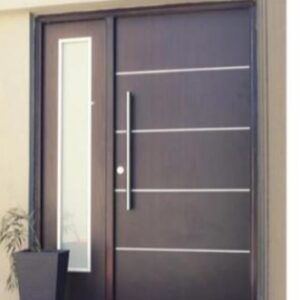 Modern Exterior Metal Surface Steel Security Aluminum Entrance Front Door