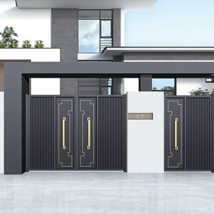 Customizable Dream Yard or Resort Aluminum Steel Garden Entrance Door