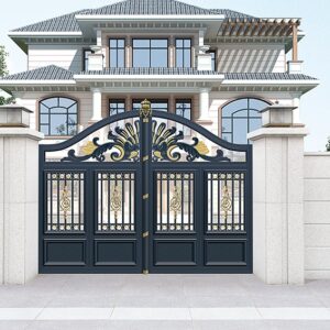 Beautiful Yard, Villa, or House Garden Entrance Steel Door Gate