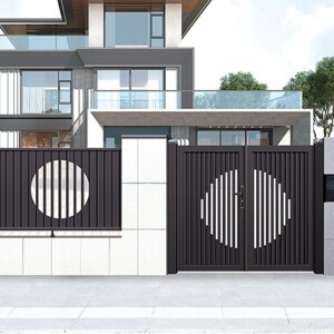 Customizable Size Options Modern Villa Garden Entrance Gate and Door