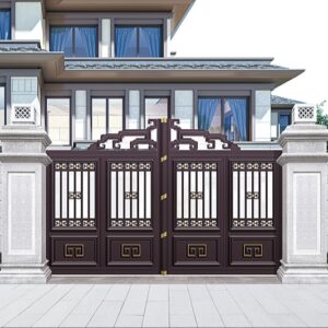 Elegant Aluminum Entrance Villa Garden Use Steel Security Gate Door