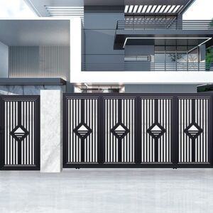 Decorative Your Villa Custom Sizes Exterior Aluminum Garden Entrance Gate and Door