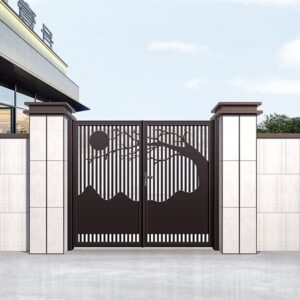 Customizable Dimensions Steel Aluminum Elegant Garden Steel Door